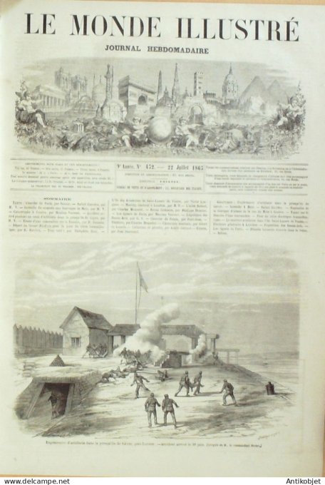 Le Monde illustré 1865 n°432 Gâvre (56) Metz (57) Suisse Genève Londres Westminster Italie le St Laz