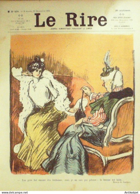 Le Rire 1902-12-29 # 424 Journal humoristique Ed.Originale Camille Pelletan