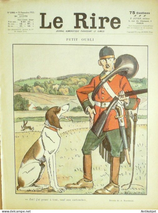 Le Rire 1922-09-23 # 190 Journal humoristique Ed.Originale Moscou Opera