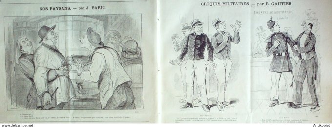 Le Journal Amusant 1889 # 1683 Theatre Tartarin sur les Alpes par Henriot
