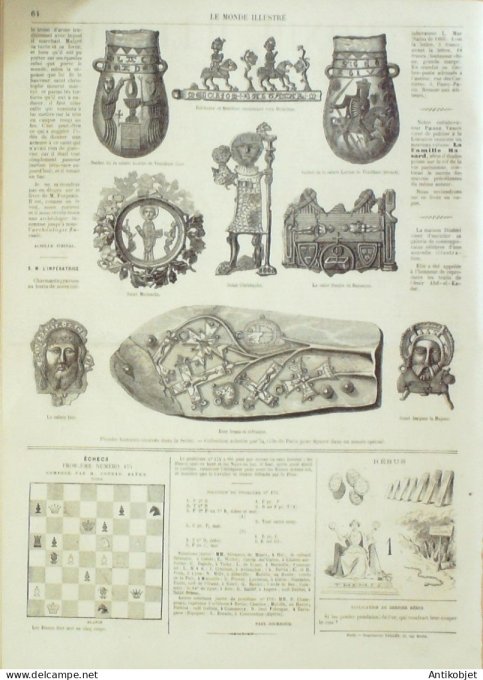 Le Monde illustré 1865 n°432 Gâvre (56) Metz (57) Suisse Genève Londres Westminster Italie le St Laz