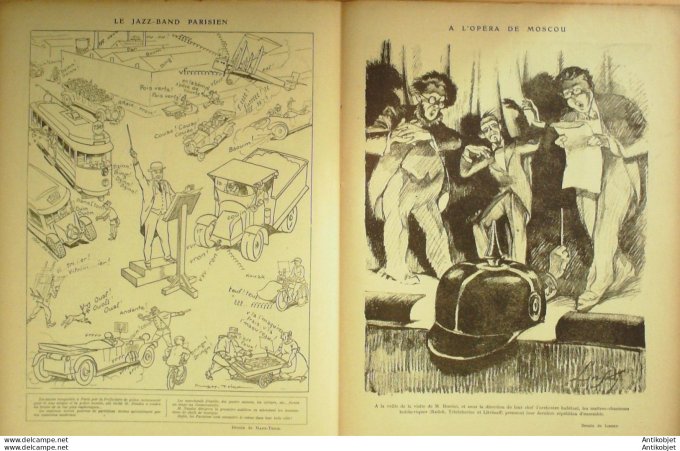 Le Rire 1922-09-23 # 190 Journal humoristique Ed.Originale Moscou Opera