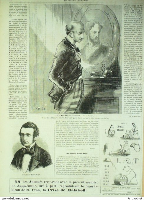 Le Monde illustré 1857 n° 32 Inde Patna Laval (53) Pierrefond (60) Cannes (06)