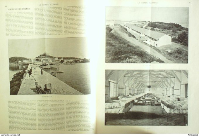 Le Monde illustré 1897 n°2106 Porquerolles (83) Madagascar Antatsimo Orange (84) Valence (26)