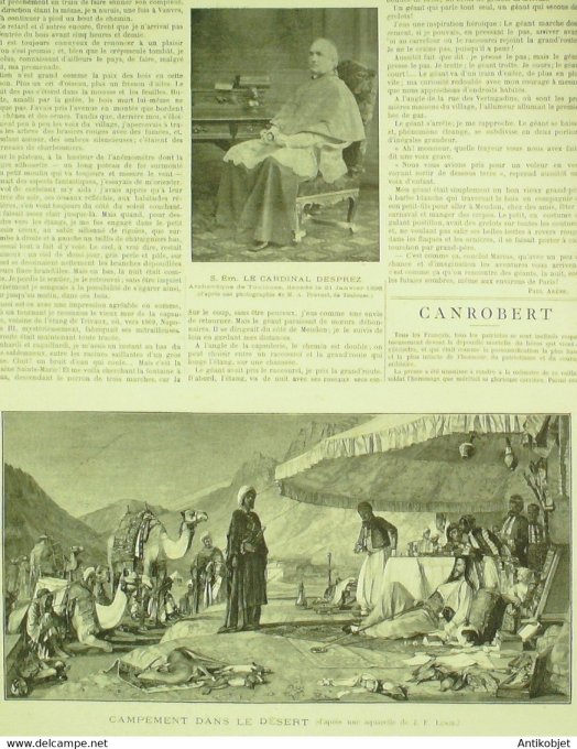Soleil du Dimanche 1895 n° 6 Mal Canrobert Cardinal Desprez Ribot Jules Lemaitre