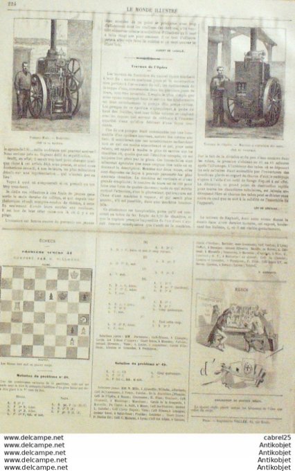 Le Monde illustré 1862 n°286 Algérie Blidah Alger Londres Opera Paris