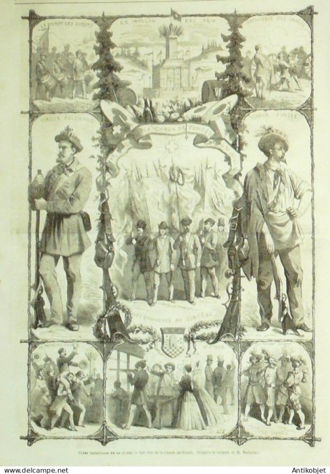 Le Monde illustré 1863 n°328 Mexico Del Arbol Circassie Géorgie mœurs Vichy (03)