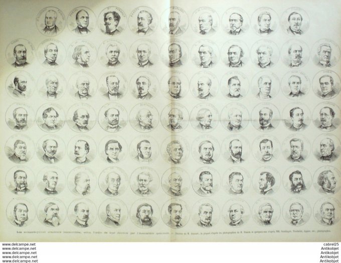 Le Monde illustré 1876 n° 977 Villersexel (70) Pauillac (33) La Louisiane Abordée Par Le Gironde Sen