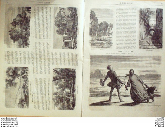 Le Monde illustré 1862 n°286 Algérie Blidah Alger Londres Opera Paris