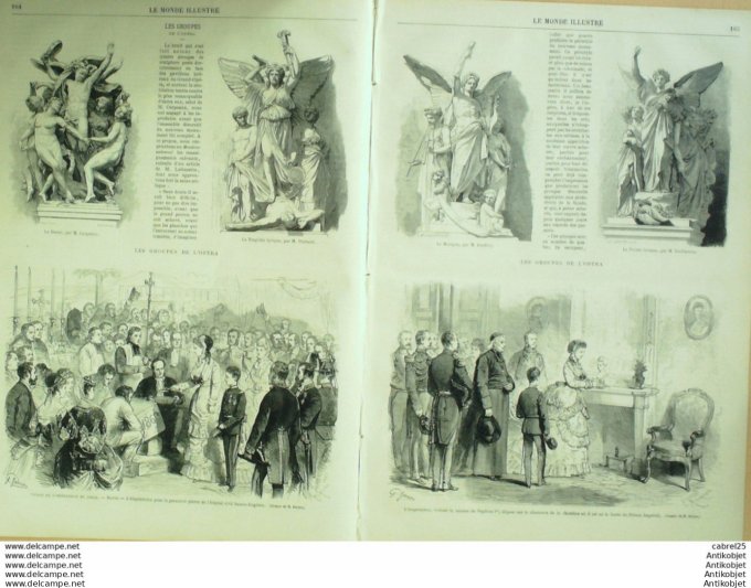 Le Monde illustré 1869 n°648 Bastia (20) Ajaccio (20) Espagne Valence Serranos