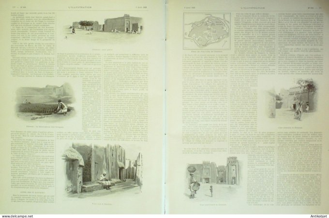 L'illustration 1896 n°2789 Chine Li-Hung6chang (76) Havre Mali Tombouctou Niger Diénné Ségou