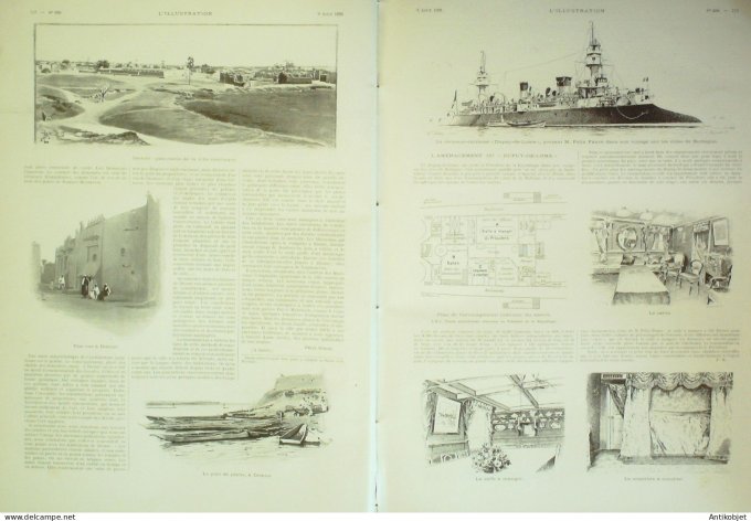 L'illustration 1896 n°2789 Chine Li-Hung6chang (76) Havre Mali Tombouctou Niger Diénné Ségou