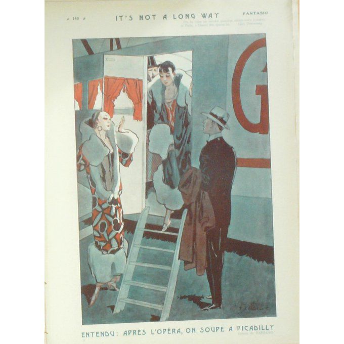 FABIANO-ON SOUPE à PICADILLY après L'OPERA-1928