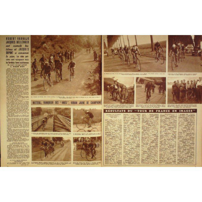 Miroir Sprint 1949 n° 171 12/9 GONZALES/HILLS ASCARI/MONZA CERDAN/SHELDRA/FUSARI