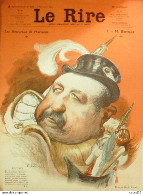 Le Rire 1905 n°148 Testevuide Cappiello Jeanniot Grandjouan Léandre Guillaume Villemot