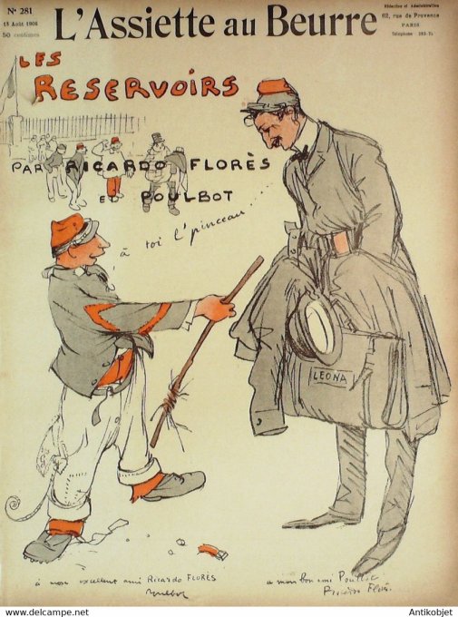 L'Assiette au beurre 1906 # 281 Les Réservoirs Poulbot