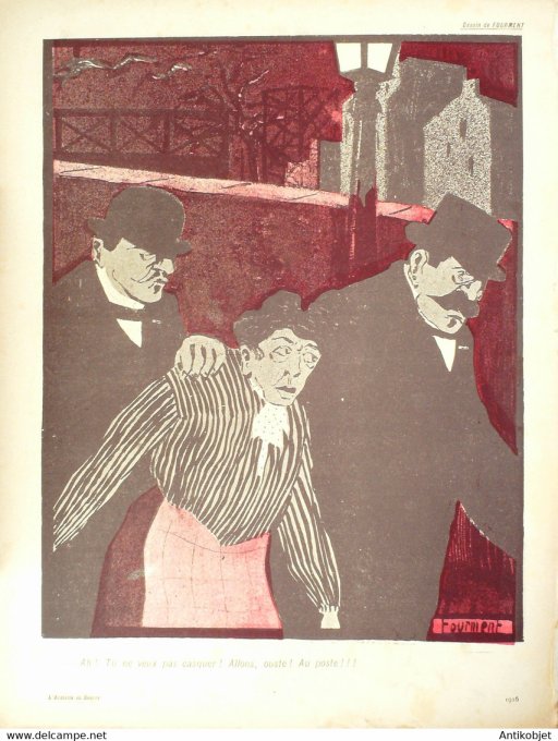 L'Assiette au beurre 1903 # 113 La Police II Willette Galanis Fourment