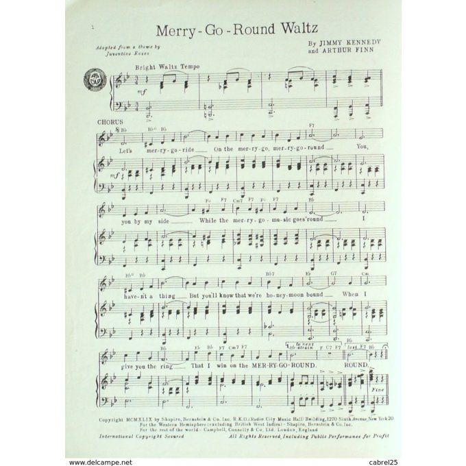 Lombardo Guy Merry Go Round Waltz 1949