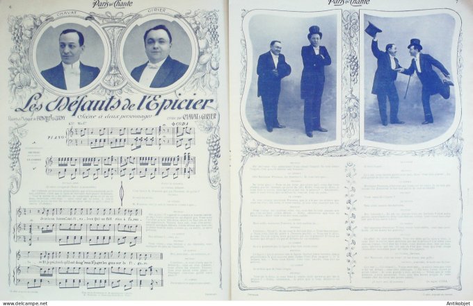 Paris qui chante 1904 n° 88 Royus Girier Chavat Boot Thérésa