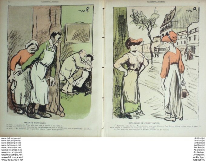 L'Assiette au beurre 1910 # 484 La recherche de la Paternite Gris Radiguet