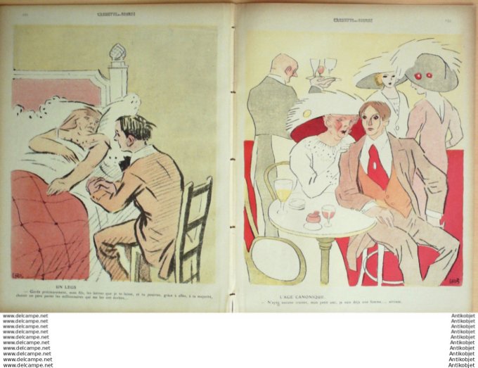 L'Assiette au beurre 1910 # 484 La recherche de la Paternite Gris Radiguet