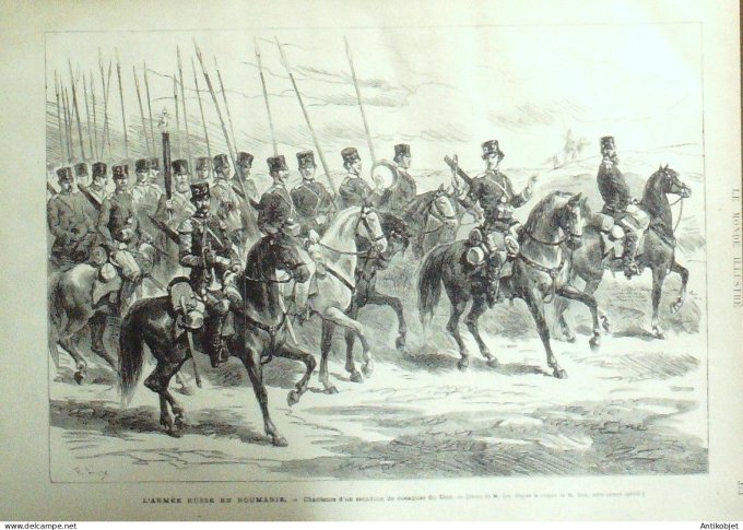 Le Monde illustré 1877 n°1053 Pakistan roi de de Lahore Roumanie Baniasa Chersonès
