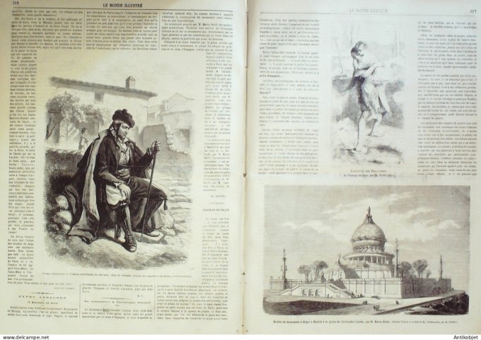 Le Monde illustré 1866 n°475 Autriche Empereur Cochinchine Saîgon Espagne Gitans Types