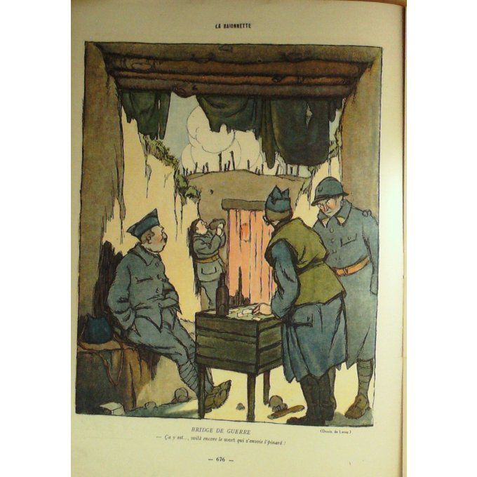 La Baïonnette 1918 n°173 (Bridge poker) VILLA GOTTLOB DHARM ANDRAL FOURNIER