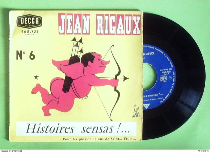 Rigaux Jean 45T EP Histoires sensas n°6