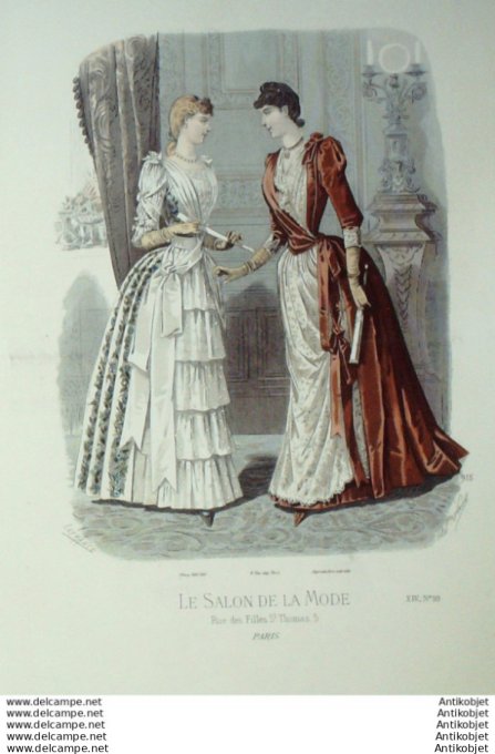 Gravure Mode Salon 1888 #  915 (Old Fashion plate)