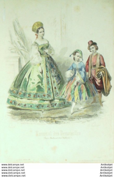 Journal de Demoiselles 1861 # 01c Travestissements