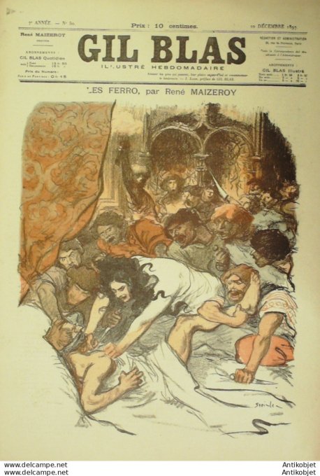 Gil Blas 1897 n°50 René MAIZEROY Jules BOUVAL Edouard NOEL Marie NERVAT