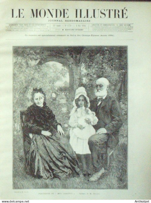 Le Monde illustré 1891 n°1779 Espagne Comuneros Suisse Einsiedeln Maréchal De Moltre