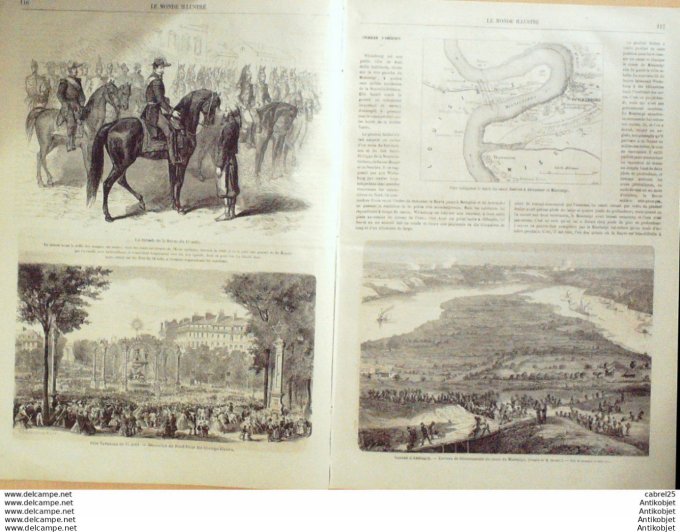 Le Monde illustré 1862 n°280 Arcachon (33) Londres Machines à Coudre Kiosques