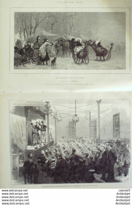 Le Monde illustré 1876 n° 979 Marseille (13) Toulon (83) Scaphandre Evrard (93) Inde Goa Baroda Ceyl