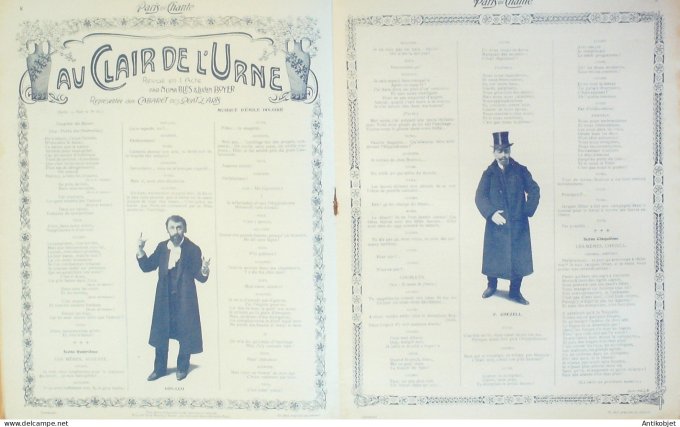 Paris qui chante 1904 #61 Brebion Chezell Yon-Lug Helme Galipaux Patusset