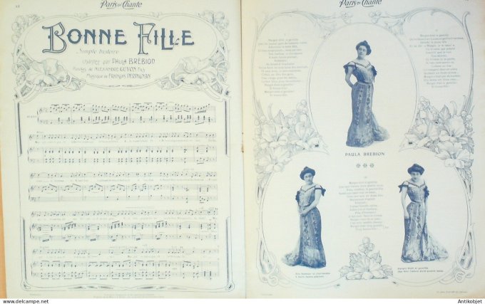 Paris qui chante 1904 #61 Brebion Chezell Yon-Lug Helme Galipaux Patusset