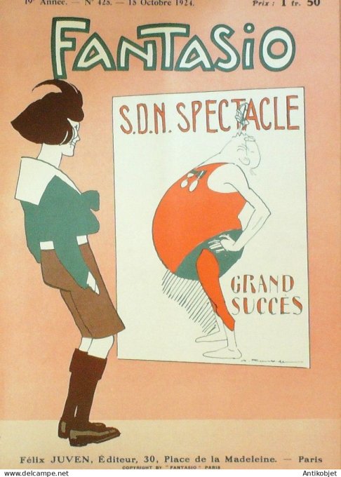 Fantasio 425 1924 Naurac Milliere Willette Brisgand Boeckeny