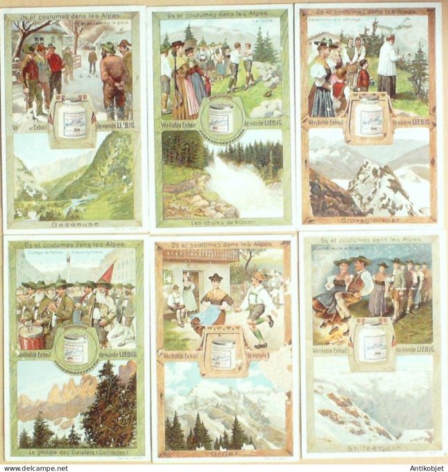 Chromo Liebig Sang  915 Traditions Alpines (1907)