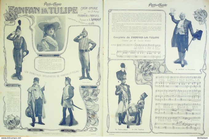 Paris qui chante 1904 #89 Simon-Girard P'Tit Riot Raoult Muffat Fanfan la-Tulipe