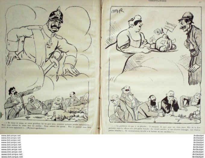 L'Assiette au beurre 1910 # 498 Le Banquet de l'Apaisement Radiguet