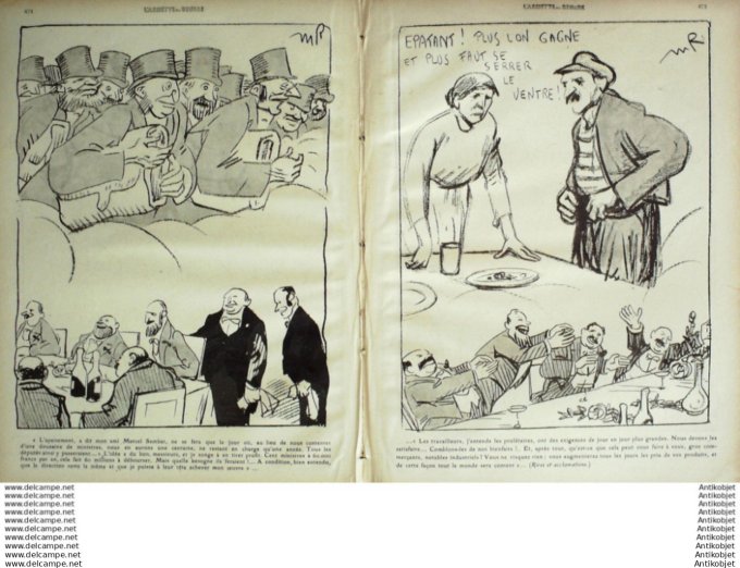 L'Assiette au beurre 1910 # 498 Le Banquet de l'Apaisement Radiguet