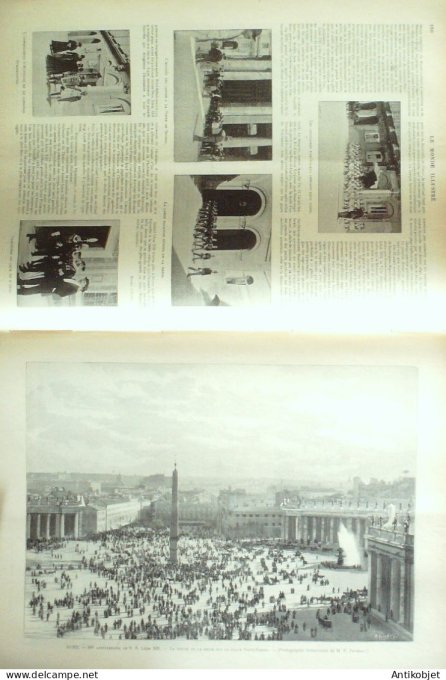 Le Monde illustré 1898 n°2136 Metz (57) Rome Léon XIII Serbie  Belgrade