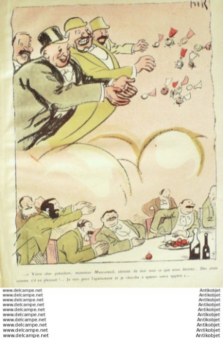 L'Assiette au beurre 1910 # 498 Le Banquet de l'Apaisement Radiguet