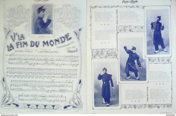 Paris qui chante 1904 n° 89 Simon-Girard P'Tit Riot Raoult Muffat Fanfan la-Tulipe