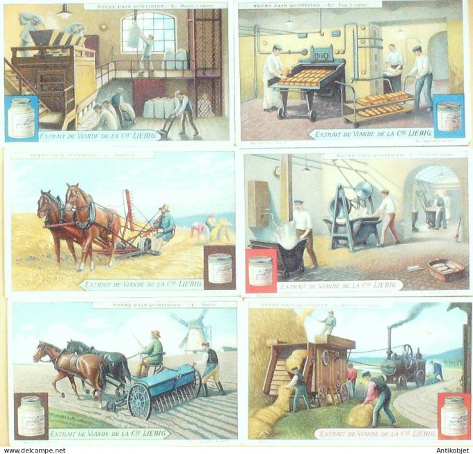 Chromo Liebig Sang 1198 Notre pain quotidien (1927)