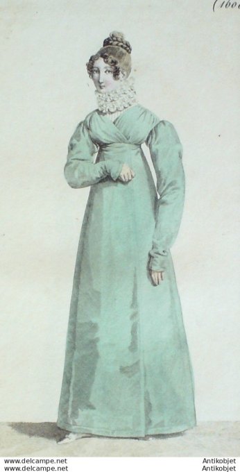 Costume Parisien 1816 # 1608 Douillette de soie