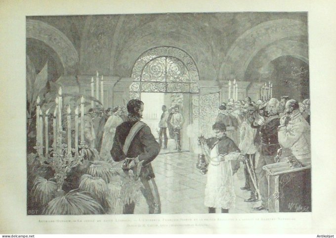 Le Monde illustré 1886 n°1504 Autriche Kloster-Neubourg Maisons-Laffite (92)