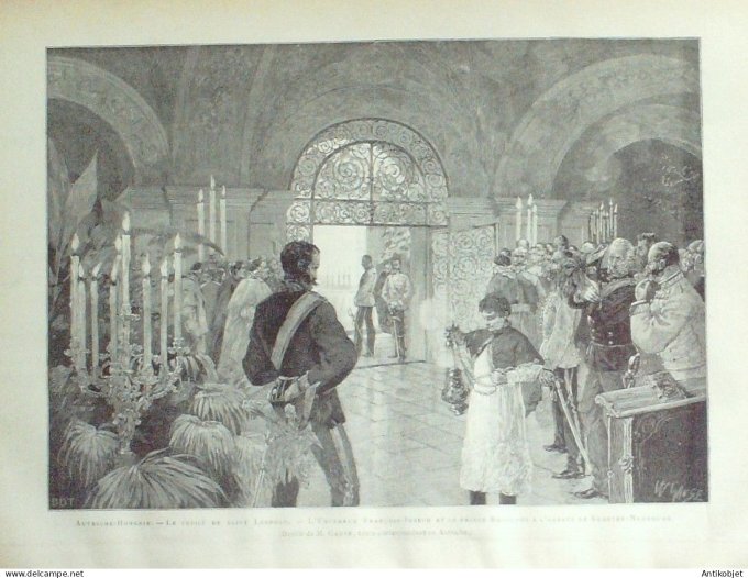 Le Monde illustré 1886 n°1504 Autriche Kloster-Neubourg Maisons-Laffite (92)