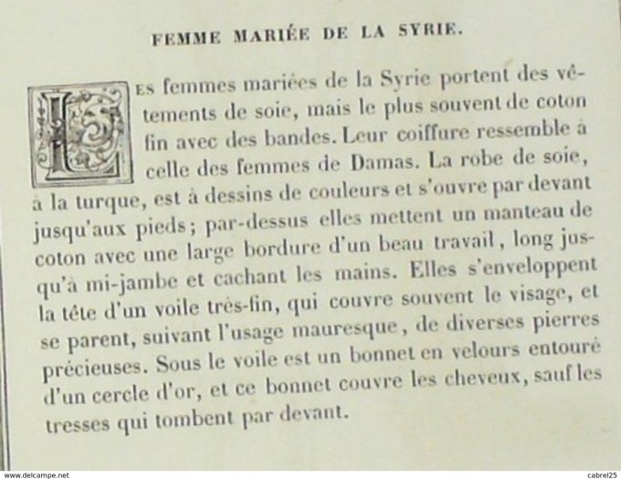 Syrie Villageoise mariée 1859